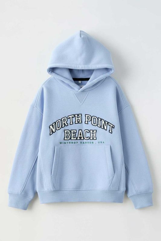 ZRA Boy's Printed Pullover Hoodie