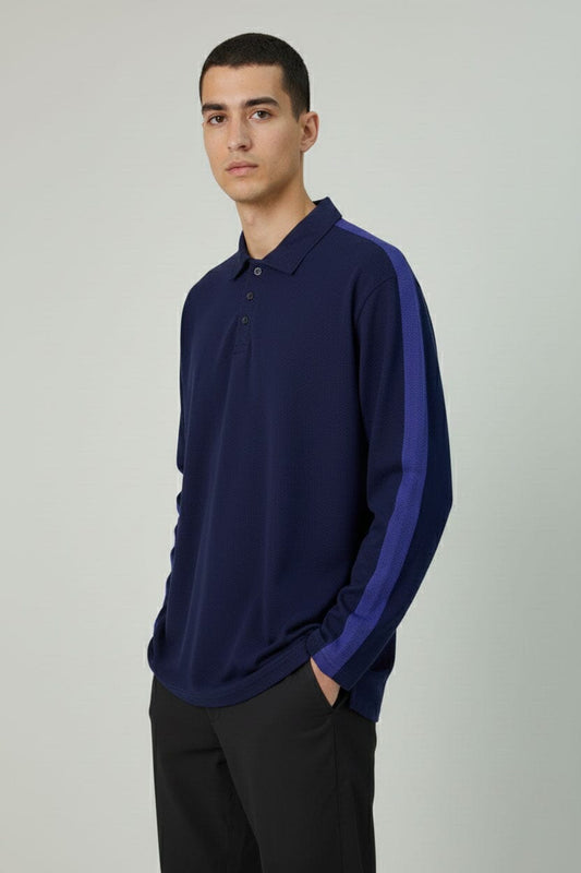 Men's Panel Sleeve Polo Shirt