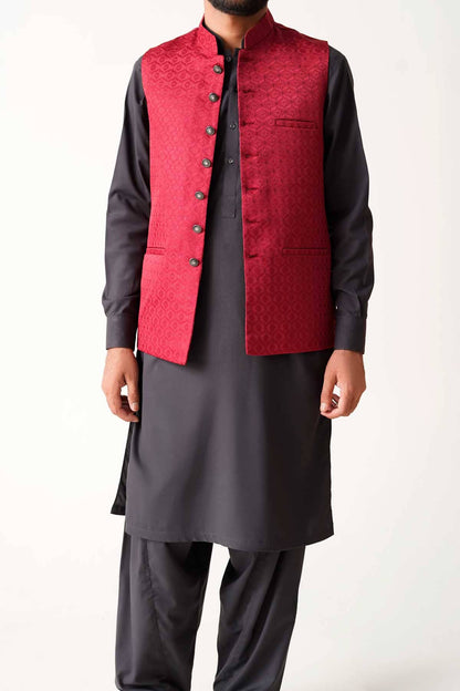T2 Club Men's Textured Waistcoat