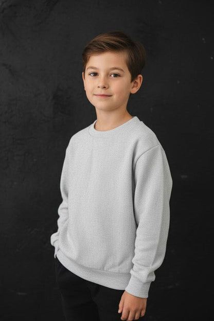 Max 21 Boy's Textured Fleece Sweat Shirt