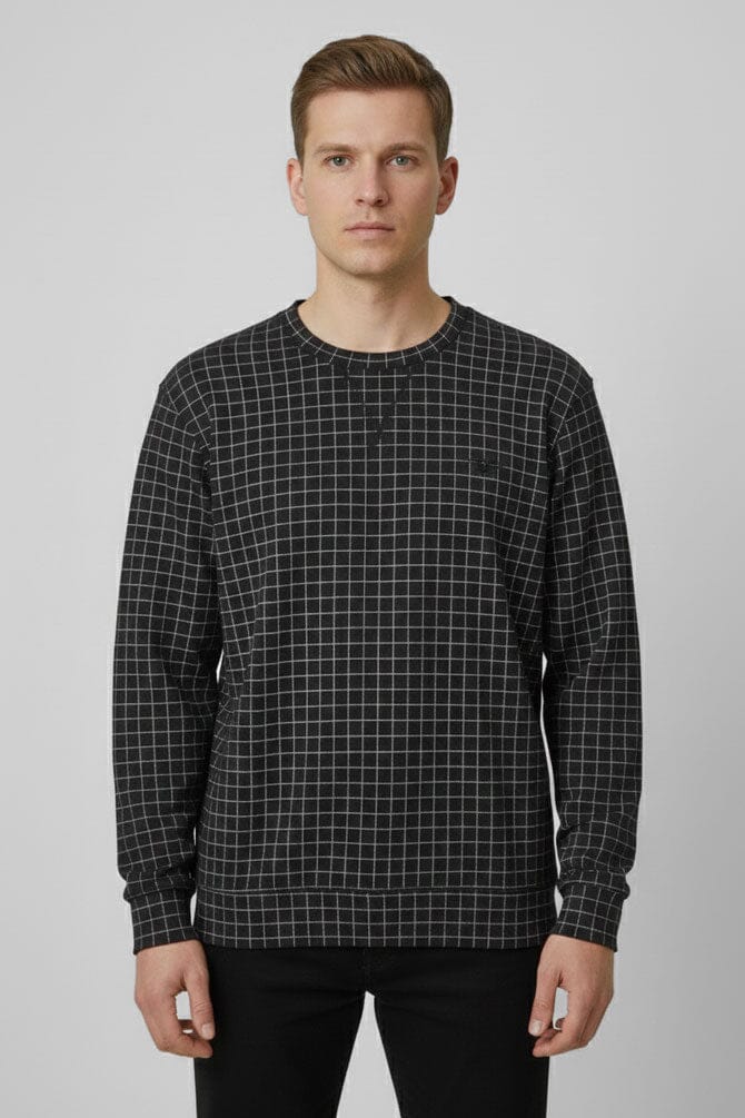Eternity Premium Men's Grid-Check Sweat Shirt