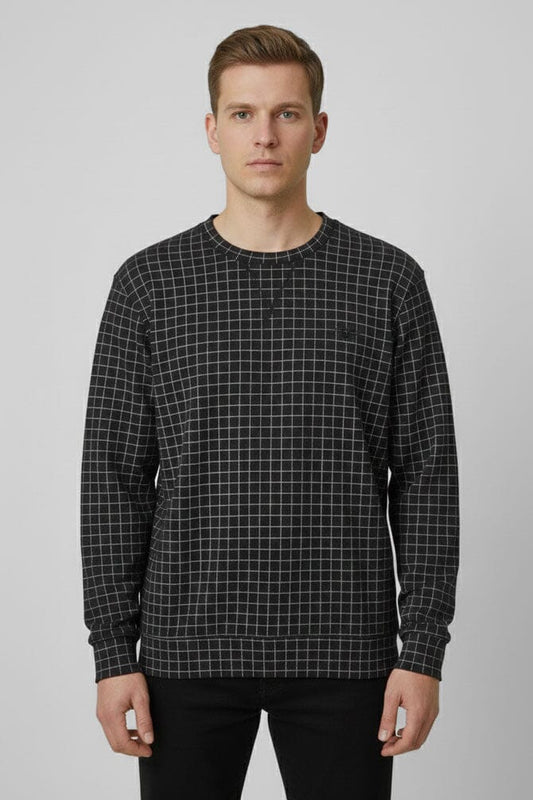 Eternity Premium Men's Grid-Check Sweat Shirt