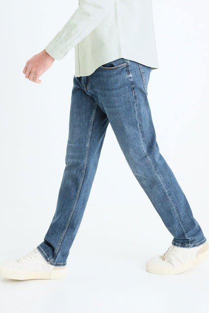 Celio Men's Straight Fit Classic Denim Jeans