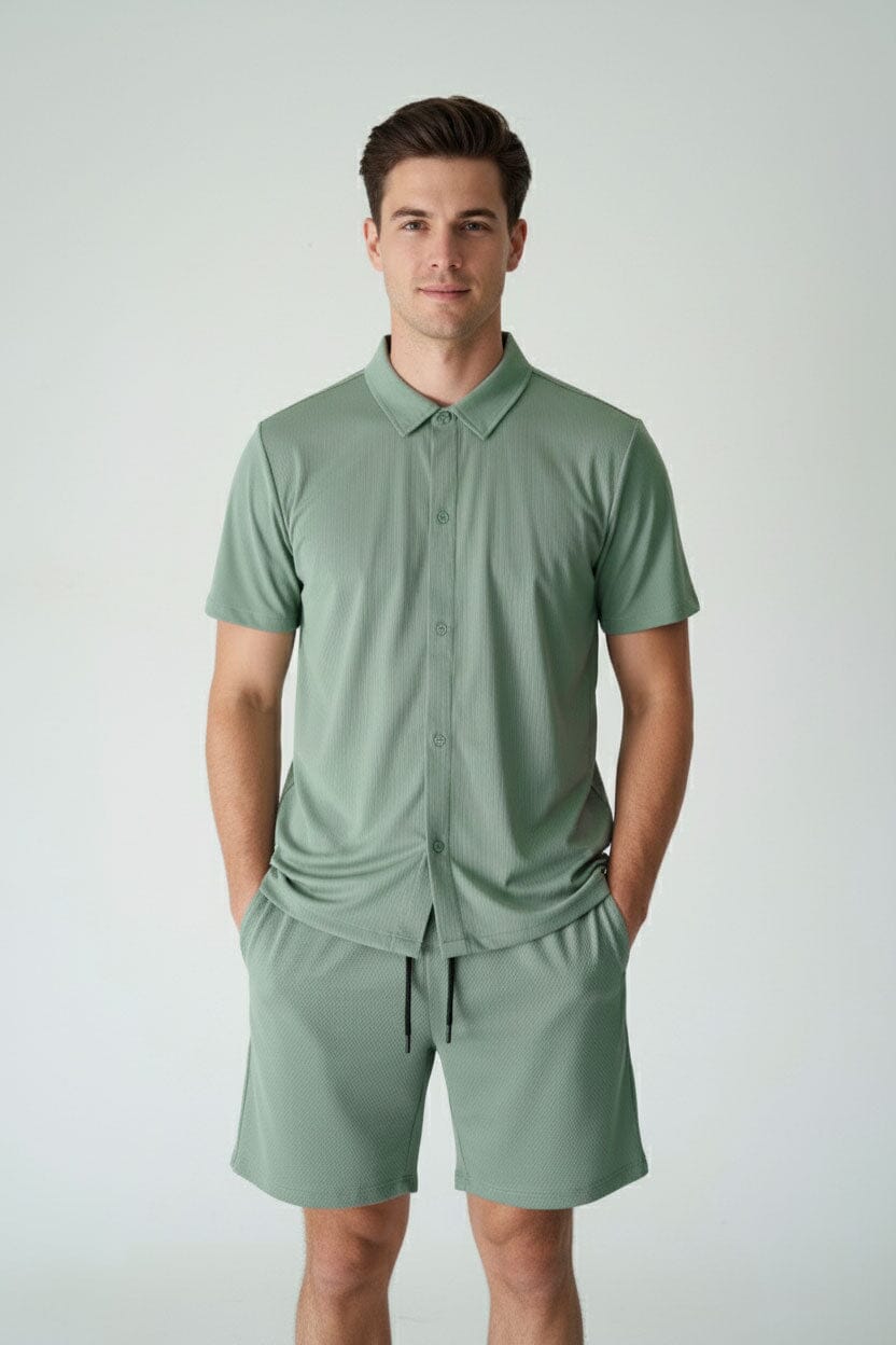 Polo Republica Men's Four-Way Stretch Twin Set