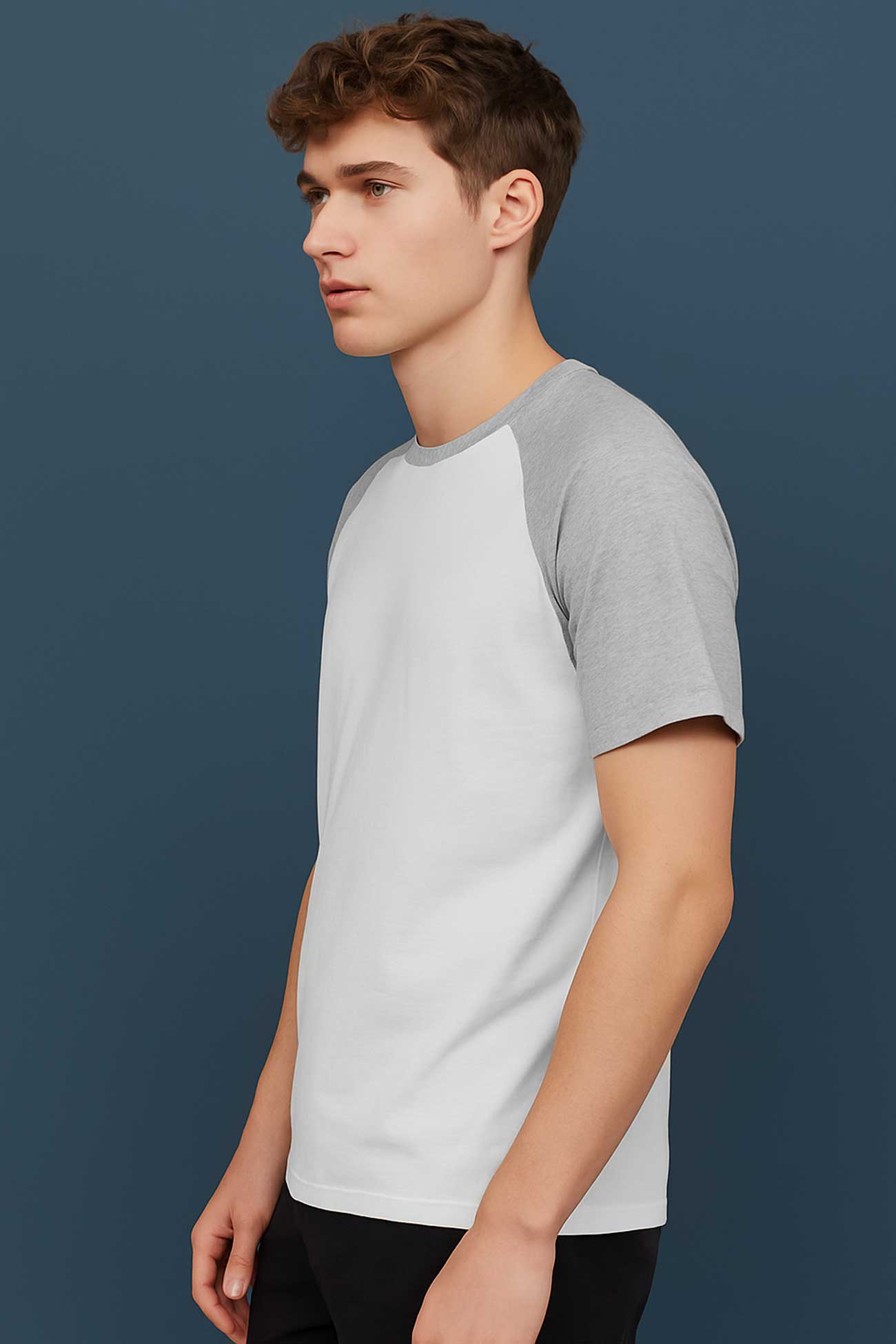 White & Heather Grey