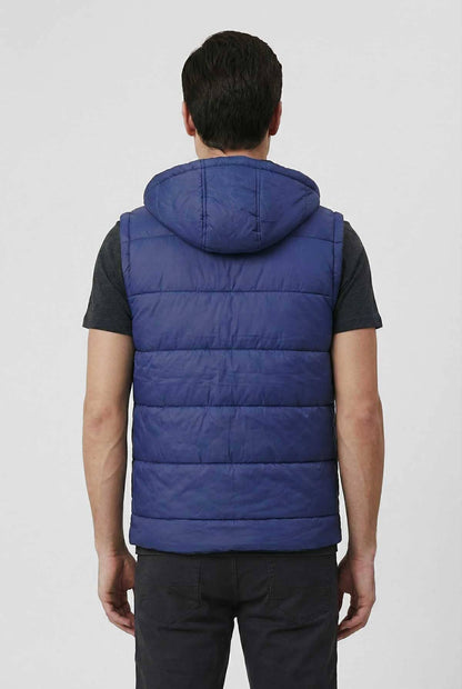 Men's Fashion Detachable Hood Puffer Gilet