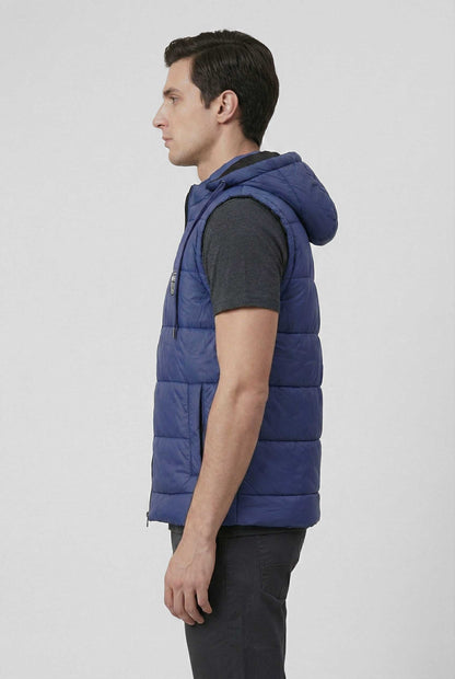 Men's Fashion Detachable Hood Puffer Gilet