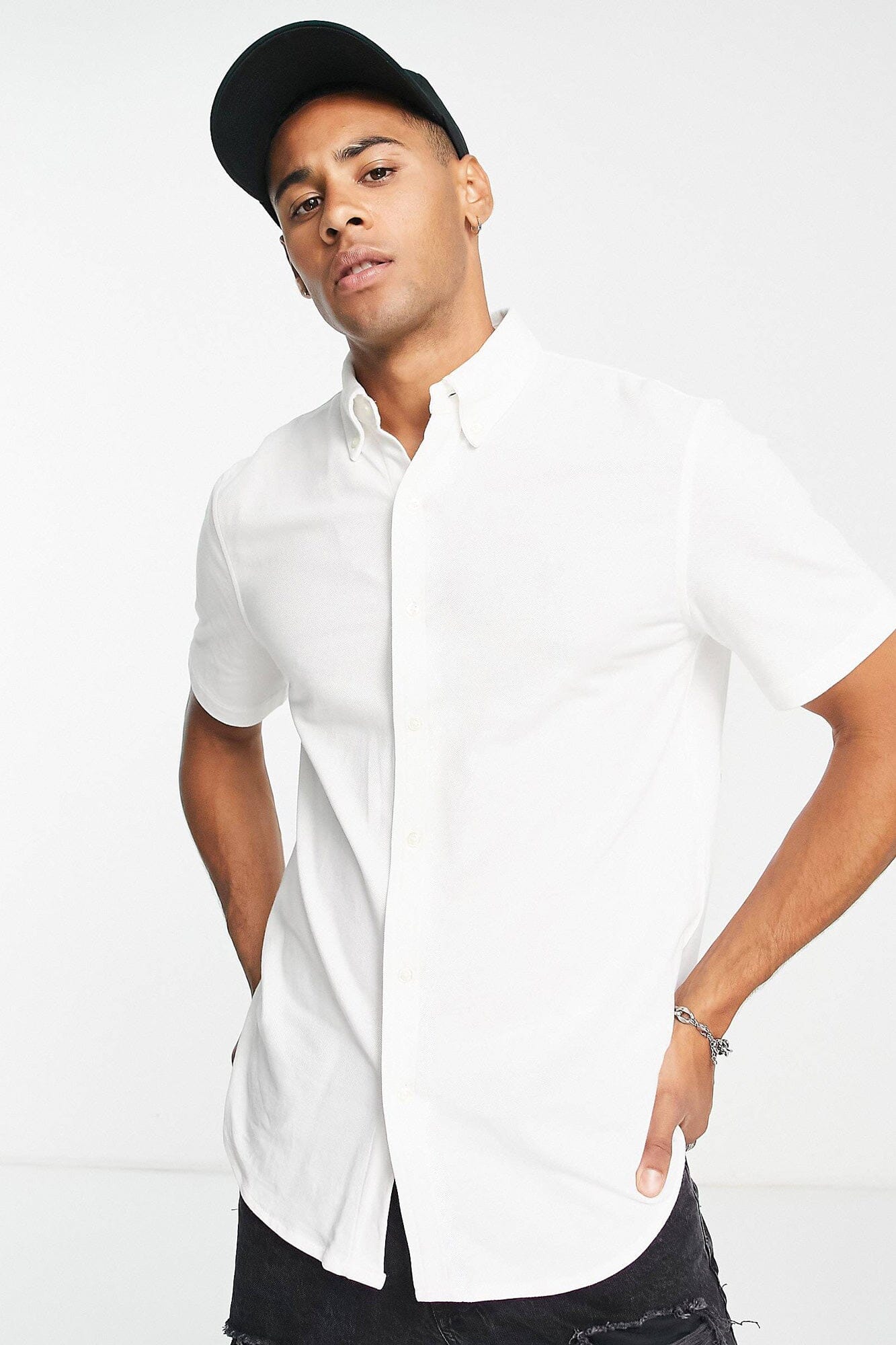 Polo Republica Men's Essentials Short Sleeve Pique Casual Shirt Men's Casual Shirt Polo Republica White S 