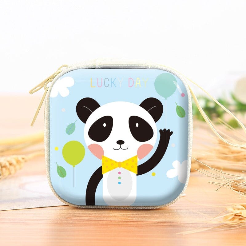 I Like Kid's Different Character Printed Mini Steel Pouch