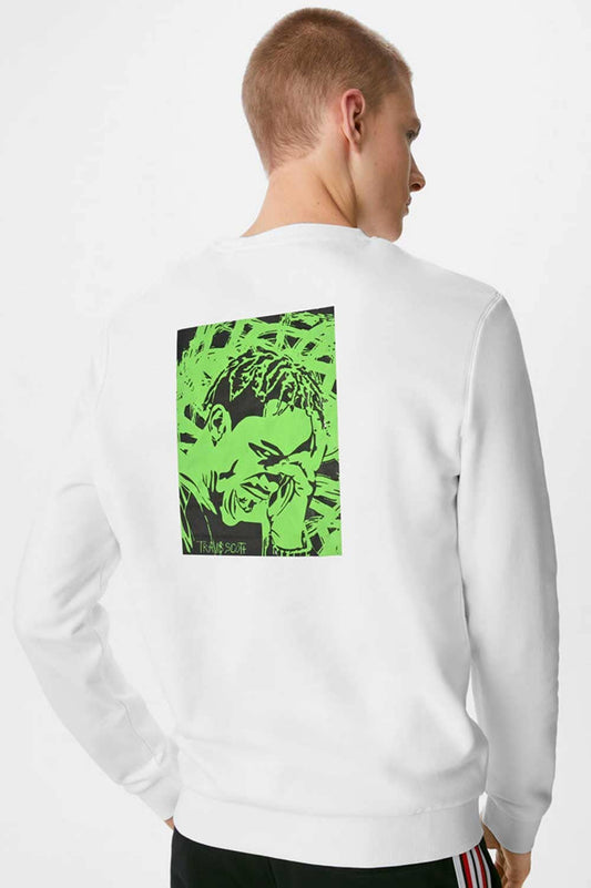 HAS Apparel Men's Lost Reality Printed Long Sleeve Sweat Shirt