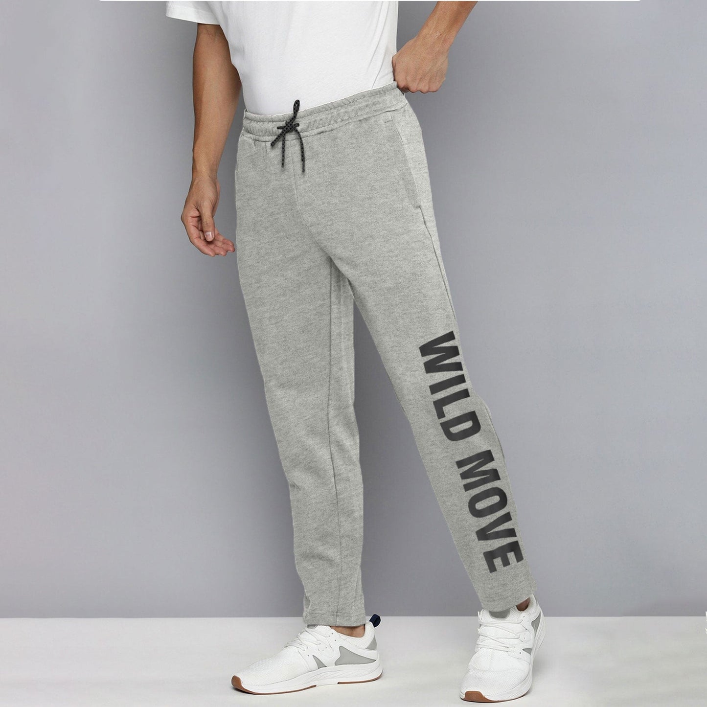MAX 21 Men's Wild Move Printed Fleece Trousers Men's Trousers SZK Grey S 