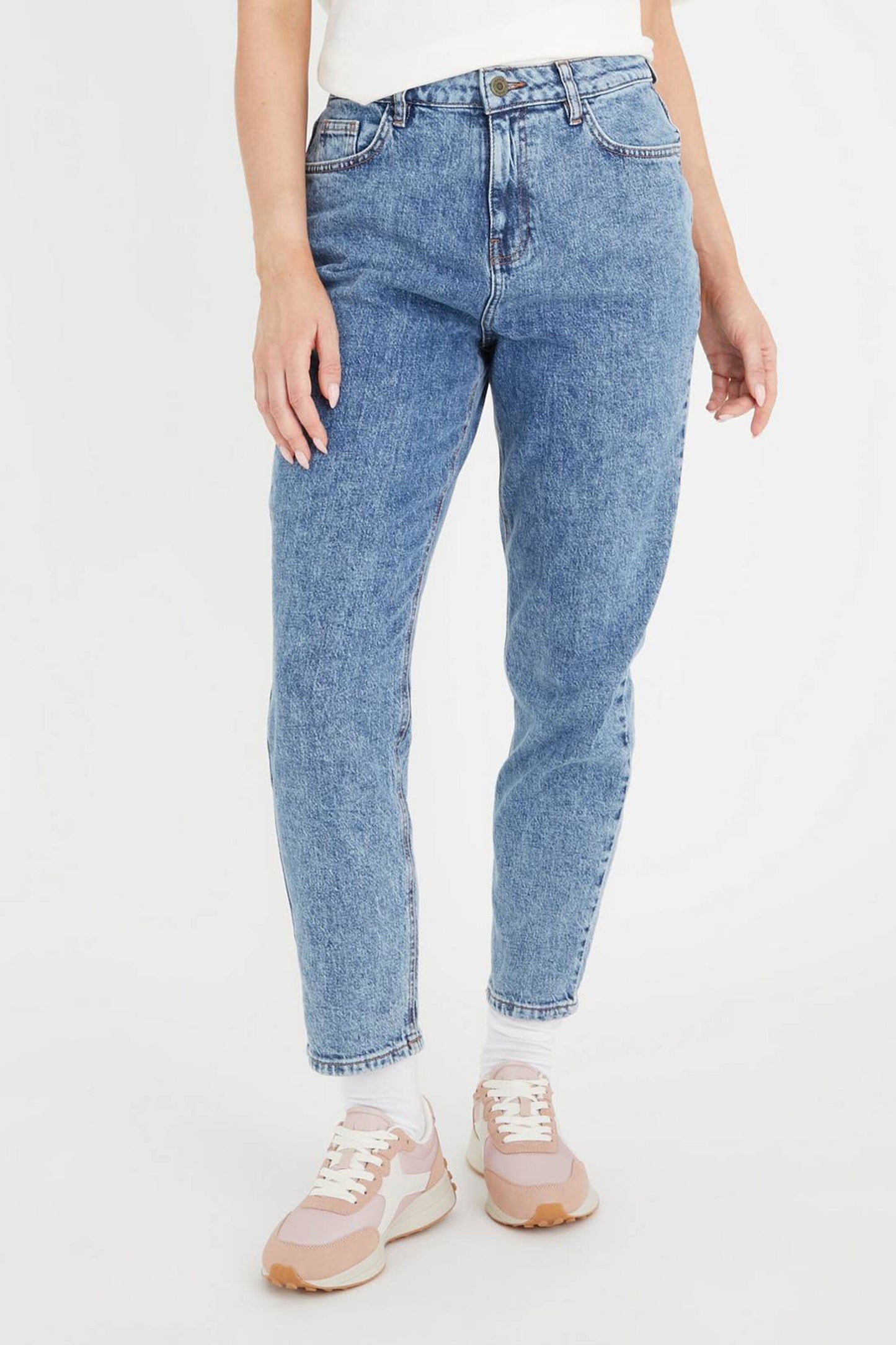 TU Mom Women's Regular Fit Dyed Jeans Women's Denim HAS Apparel 