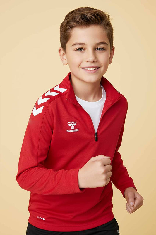 Hummel Boy's Activewear Quarter Zipper Sweatshirt