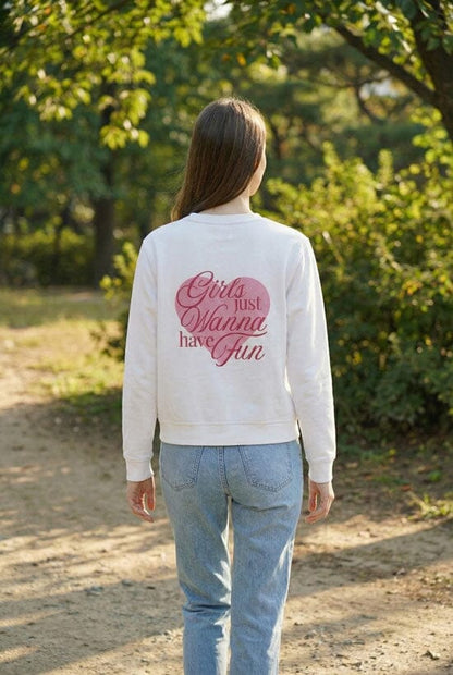USQUARED Women's Wanna Have Fun Fleece Sweat Shirt