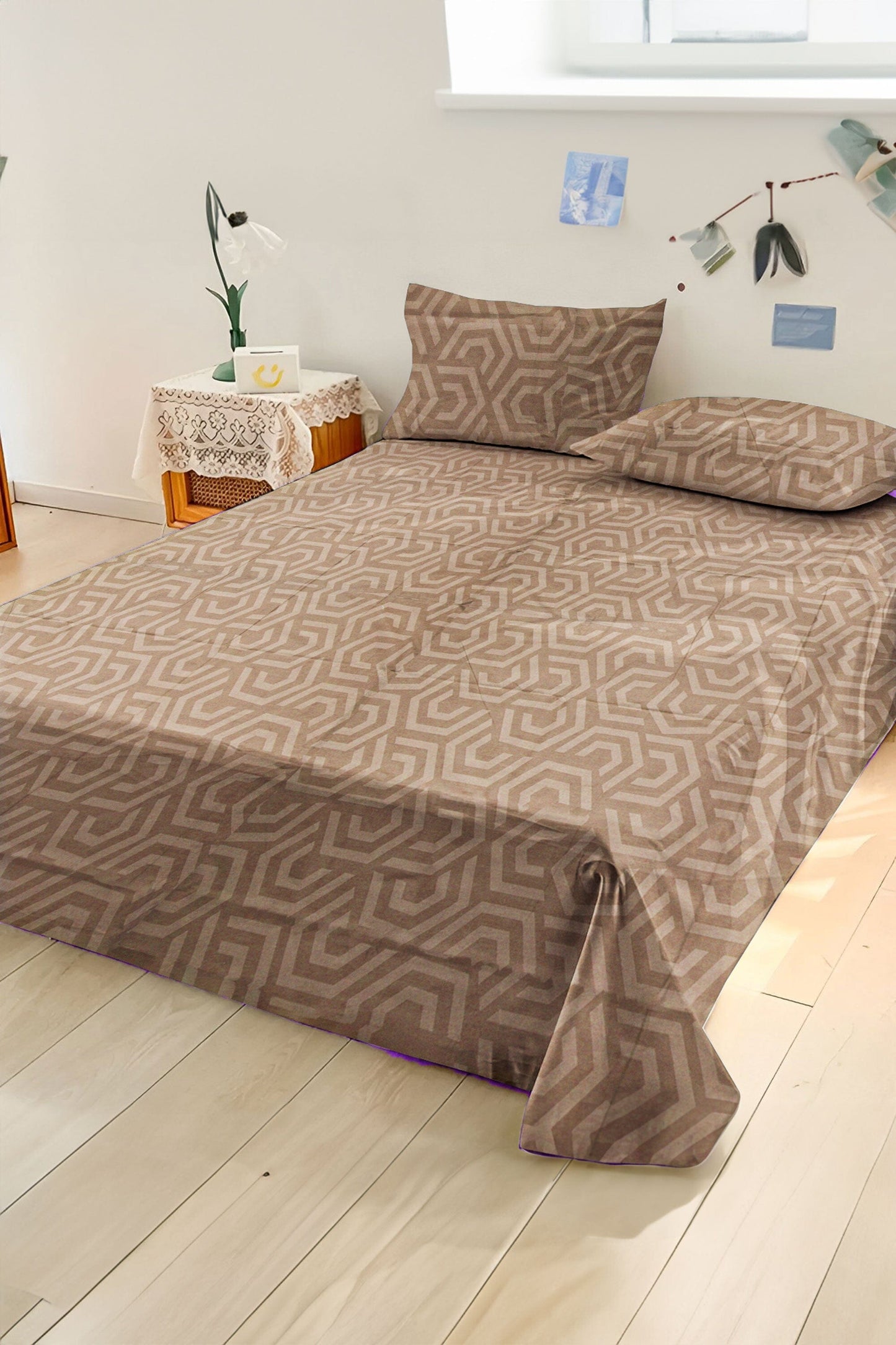 Polo Republica Silkeborg Premium Collection 3 Piece Double Bed Sheet Bed Sheet Fiza 