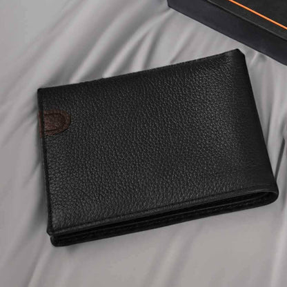 Oxenhide Men's KK-2 Genuine Leather Wallet Wallet Oxenhide Sale Basis Black 