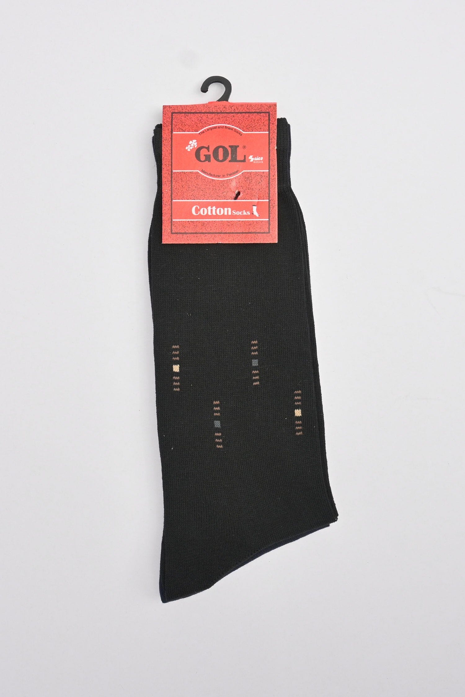 Gol Men's C-1 Classic Cotton Crew Socks - Pack Of 2 Pairs Socks KHP 