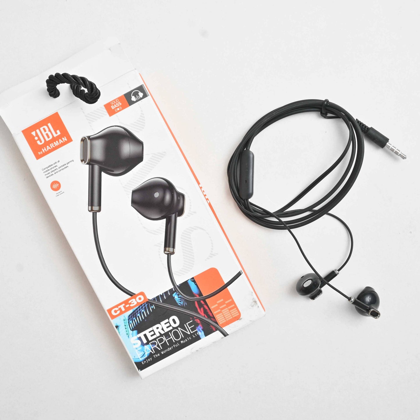 Solid Bass Portable Stero Earphones Mobile Accessories CPUS Black 