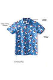 George Boy's Printed Short Sleeve Polo Shirt