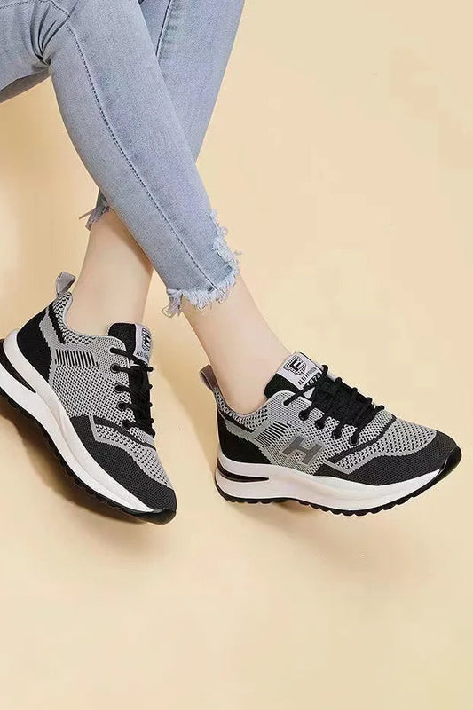 Women Fashion Casual Breathable Flying Mesh Minor Fault Sneaker