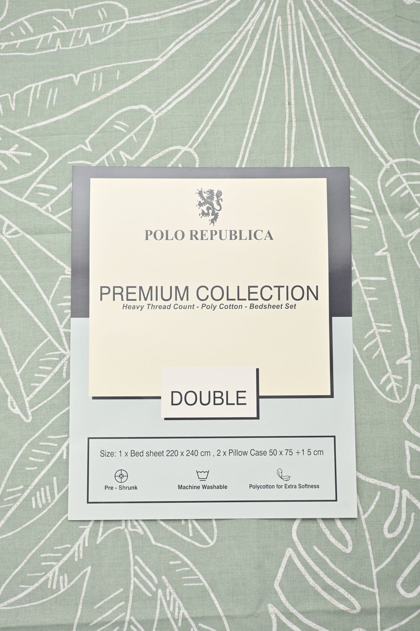 Polo Republica Roskilde Premium Collection 3 Piece Double Bed Sheet Bed Sheet Fiza 