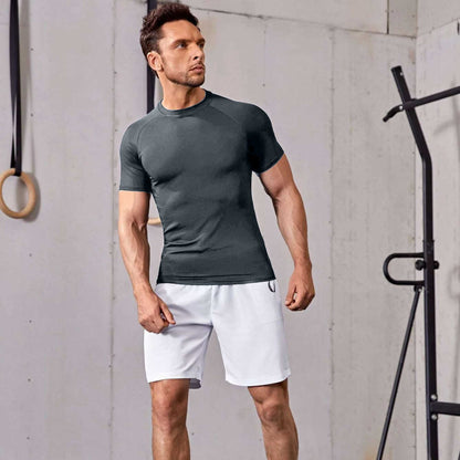Polo Republica Men's Essentials Raglan Sleeve Activewear Tee Shirt Men's Tee Shirt Polo Republica Charcoal S 