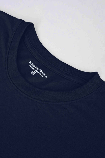 Polo Republica Men's World Wide Printed Crew Neck Tee Shirt