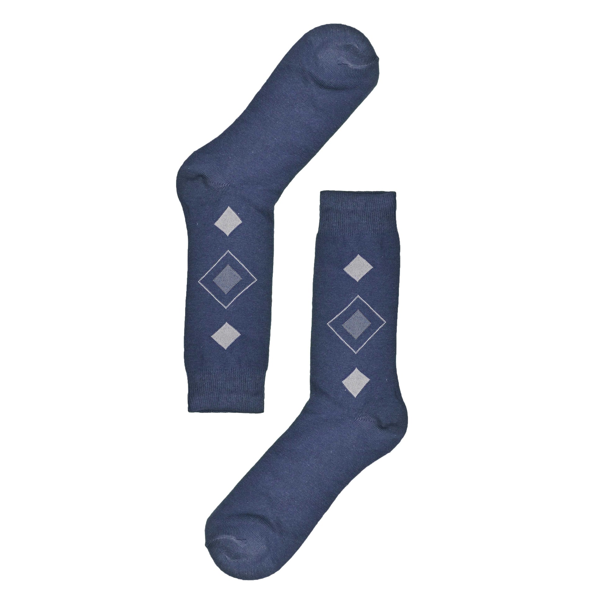 Men's Box Pattern Design Regular Dress Socks Socks RKI D4 EUR 36-44 