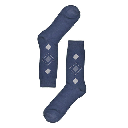 Men's Box Pattern Design Regular Dress Socks Socks RKI D4 EUR 36-44 