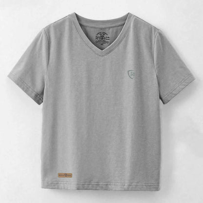 Royal Rag Boy's V-Neck T-Shirt - Classy Comfort Boy's Tee Shirt Usman Traders Grey 2-3 Years 