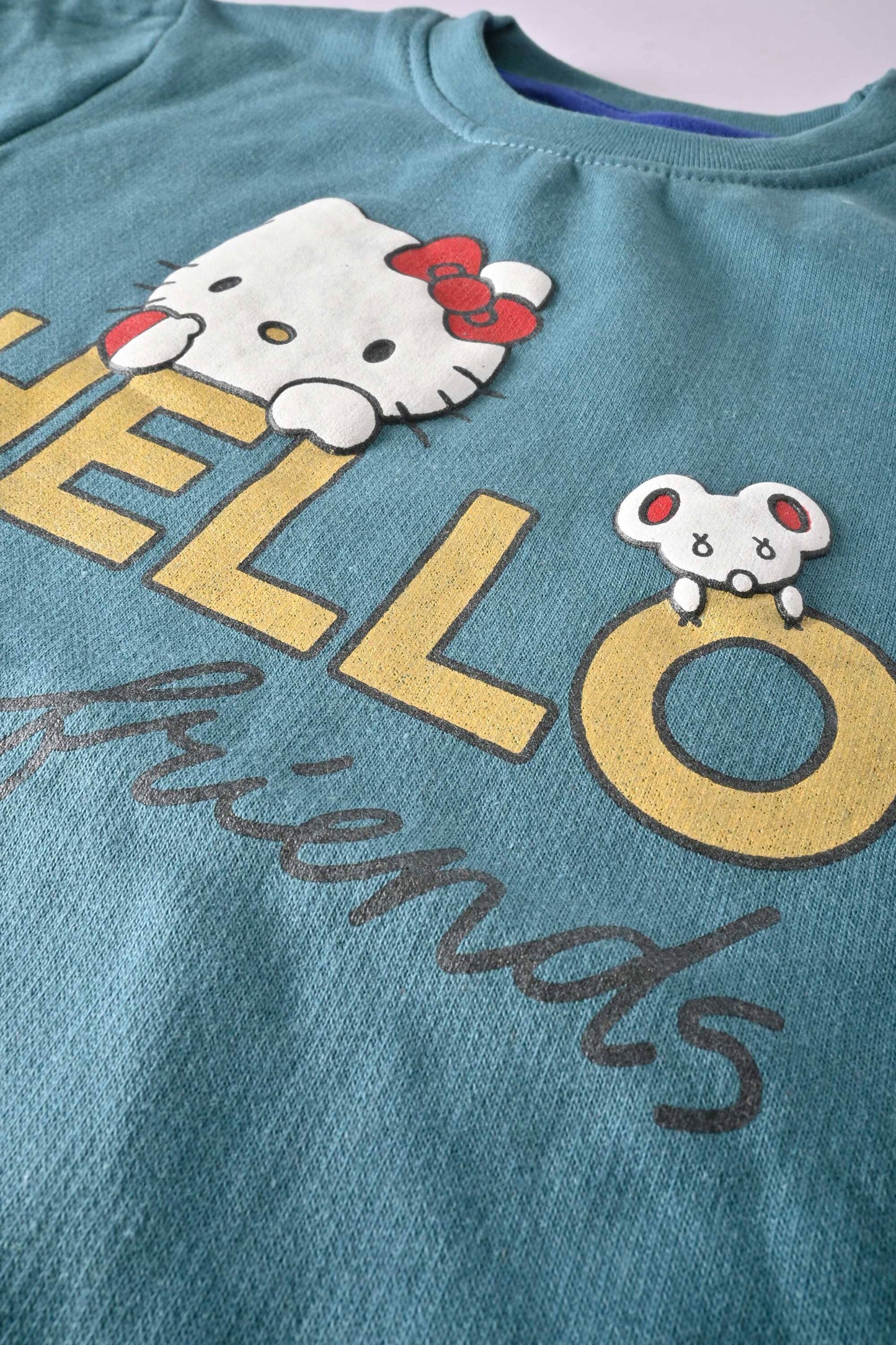 Minoti Kid's Hello Kitty Fleece Sweat Shirt Kid's Sweat Shirt ZBC 