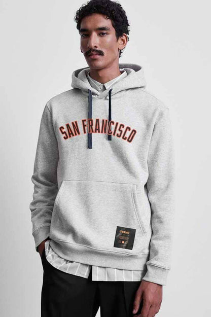 Polo Republica Men's San Francisco Printed Fleece Pullover Hoodie