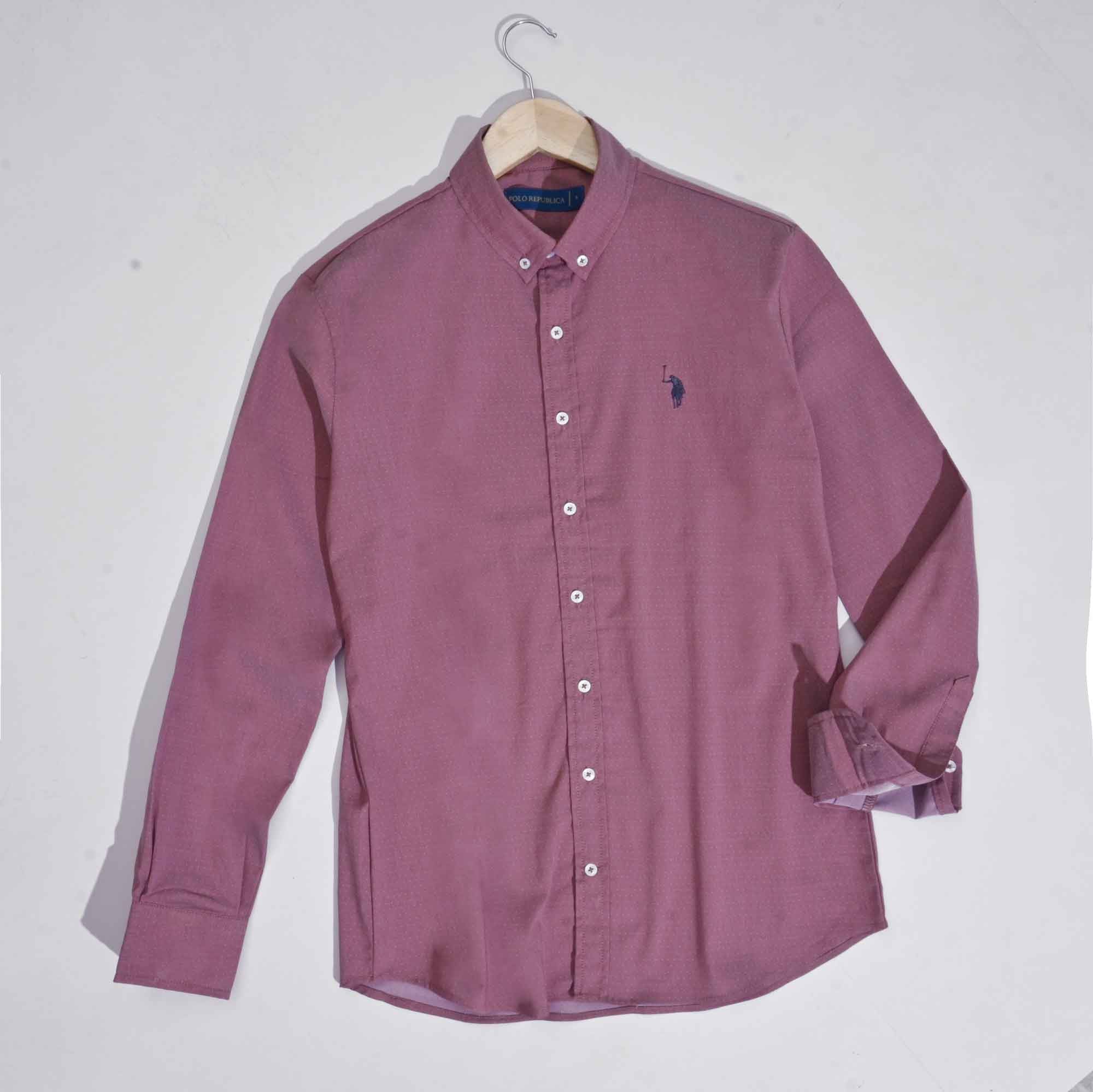 Polo Republica Men's Premium Pony Embroidered Plain Casual Shirt II Men's Casual Shirt Polo Republica 