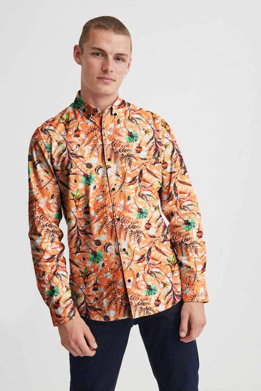 Nexoluce Men's Okahandja Tailor Fit Casual Shirt