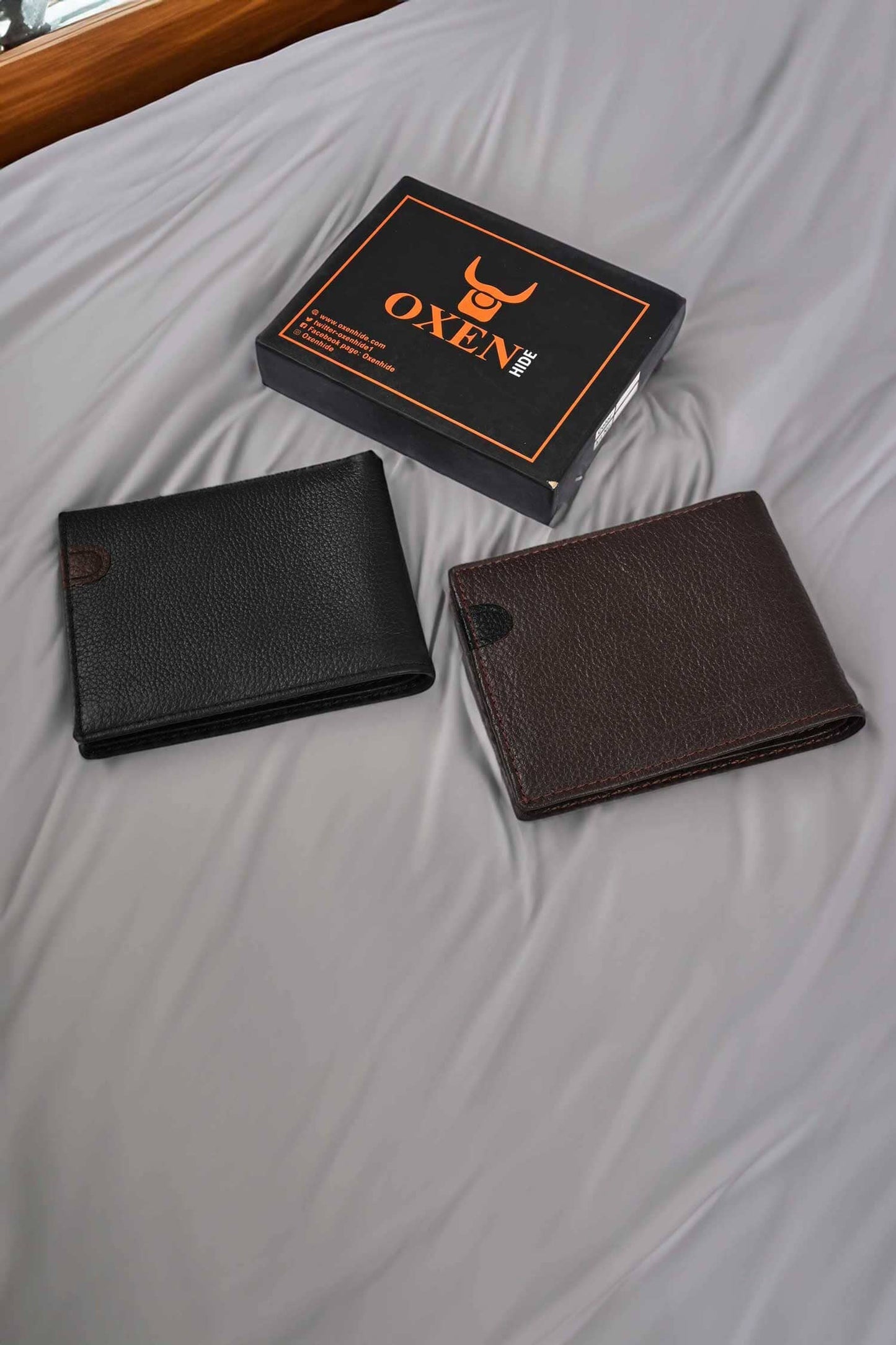Oxenhide Men's KK-2 Genuine Leather Wallet Wallet Oxenhide Sale Basis 