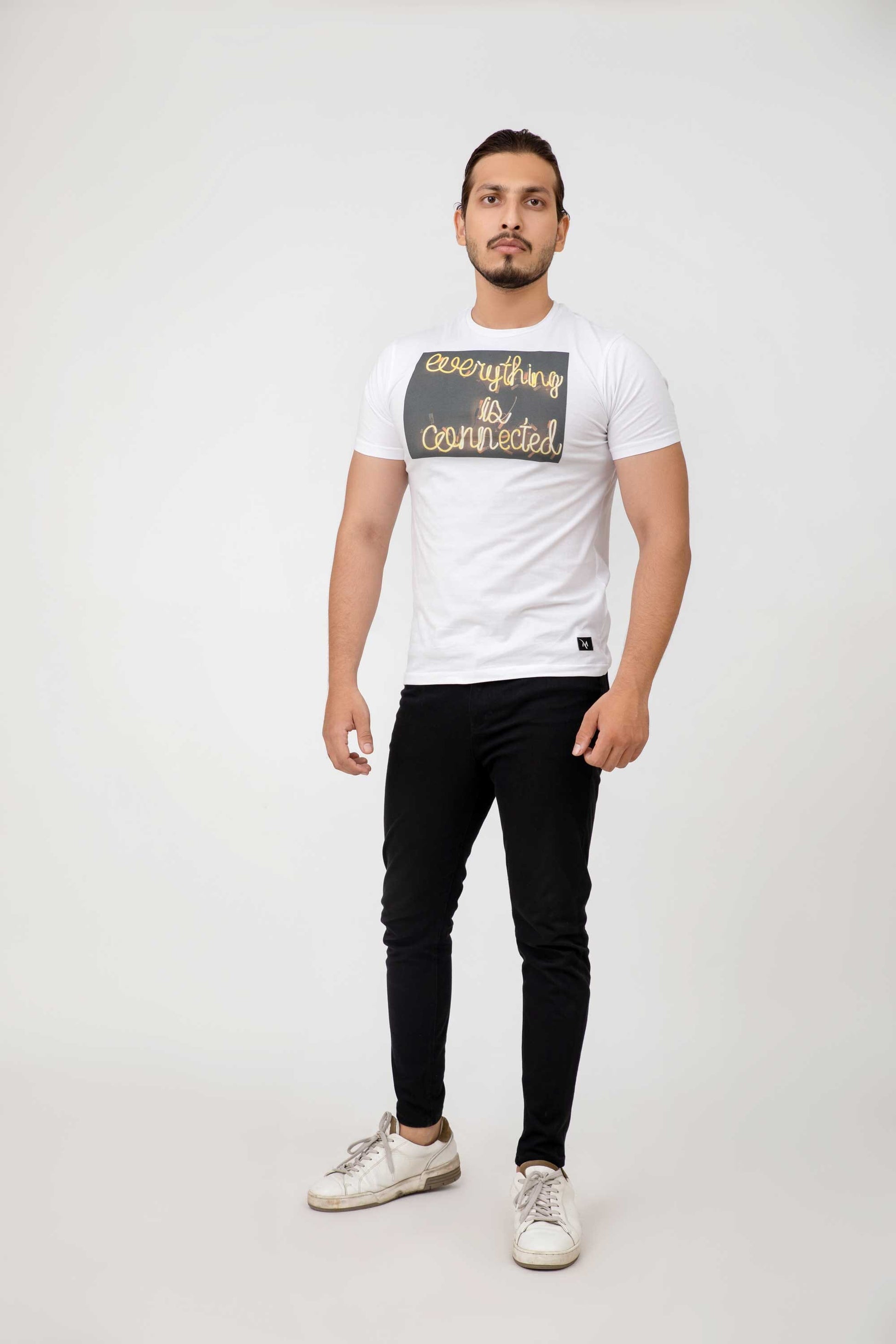 Madamadam Men's Every Thing Is Connected Printed Crew Neck Tee Shirt Men's Tee Shirt MADAMADAM 