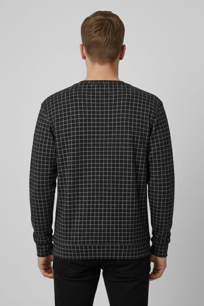 Eternity Premium Men's Grid-Check Sweat Shirt