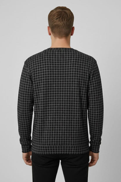 Eternity Premium Men's Grid-Check Sweat Shirt