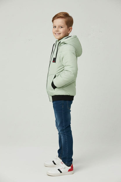 Boy's Fashion Hooded Puffer Jacket