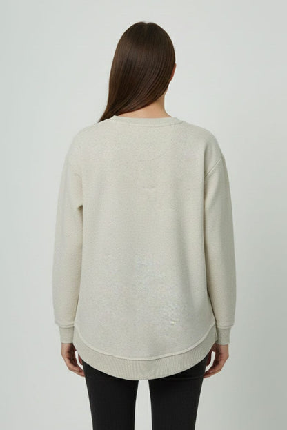 L.A.T Women's Butterfly High Low Hem Sweatshirt