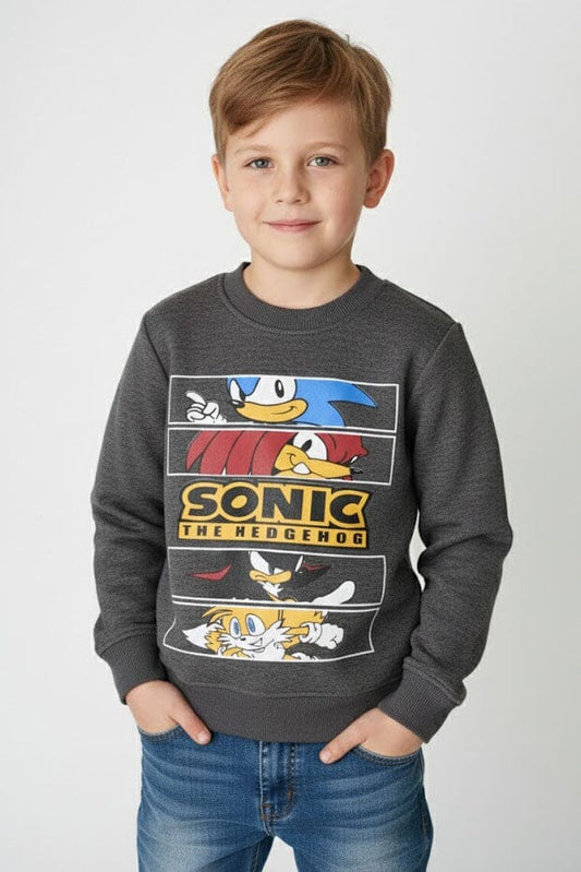 ZRA Boy's Sonic Fleece Sweatshirt