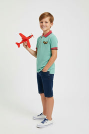 Styles Republic Boy's Military Polo Shirt