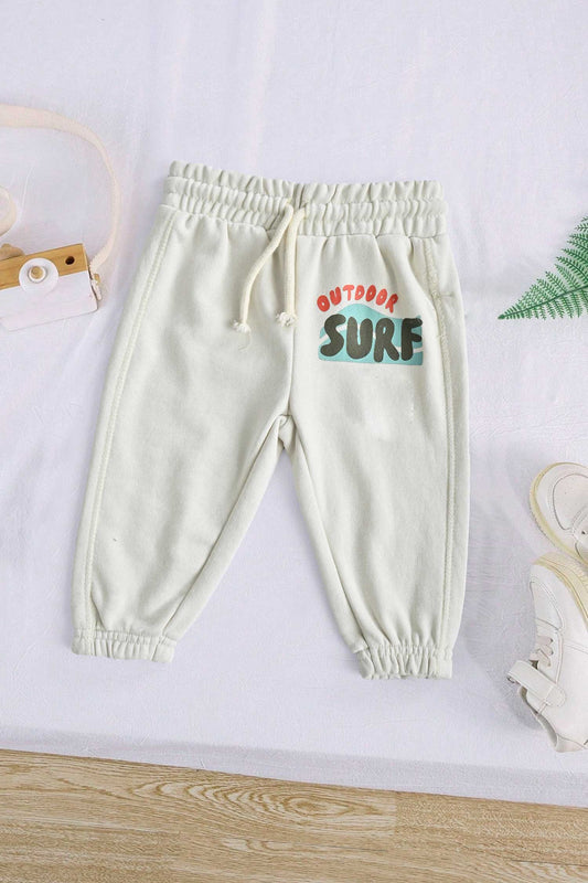 Lefties Kid's Outdoor Surf Printed Terry Jogger Pants
