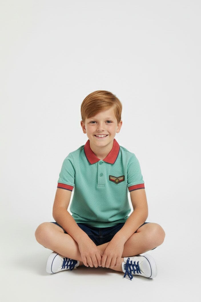 Styles Republic Boy's Military Polo Shirt