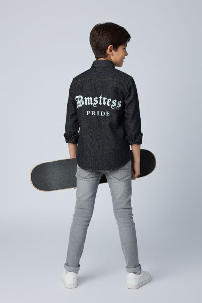Styles Republic Boy's Pride Denim Casual Shirt