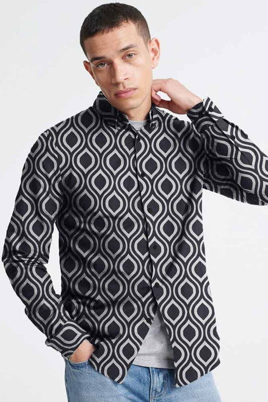 Nexoluce Men's Nadur Tailor Fit Casual Shirt