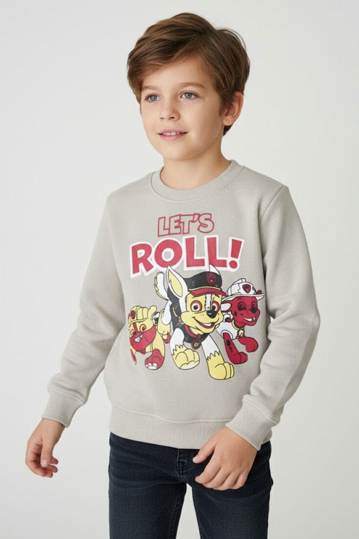 Minoti Boy's Let's Roll Fleece Sweatshirt