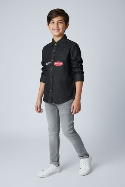 Styles Republic Boy's Pride Denim Casual Shirt