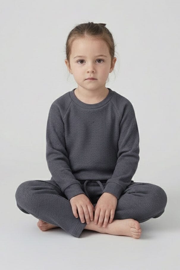 ZRA Girl's Thermal Twin Set