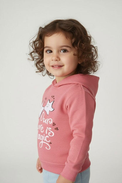 Baby Club Girl's Love Is Magic Pullover Hoodie